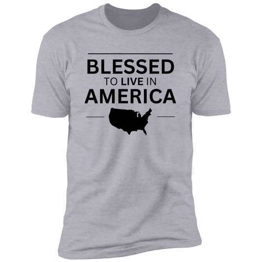 Nikki Haley | Blessed to Live in America | Premium Short Sleeve T-Shirt